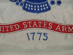 12X18 U.S. Army Emblem White Nylon Embroidered Sleeved Garden Flag 12"X18"