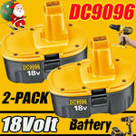 2 Pack 18V 18 Volt Dc9096 Dc9098 Ni-Mh Battery Dc9099 New Replacement