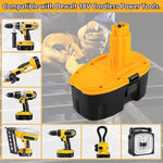 2 Pack 18V 18 Volt Dc9096 Dc9098 Ni-Mh Battery Dc9099 New Replacement