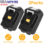 2Pack Fit For Makita 18V 3.0Ah LXT400 Li-ion BL1830 BL1815 194205-3 Tool Battery