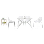 Set Of 4 Stackable Modern Dining Chair Mid Century Dining Chairs Birch Chairs