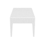 Compamia Miami Resin Patio Coffee Table in White