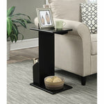 Designs2Go Abby Magazine C End Table In Black Wood Finish