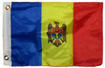 12X18 12"X18" Moldova Indoor / Outdoor Premium Quality Boat Grommets Flag 100D