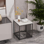 Marble End Snack Side Table For Sofa Coffee Lamp Living Room Bedroom Small Space