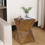 Contemporary Lightweight Concrete Accent Side Table Coffee End Table In/ Outdoor