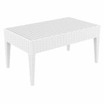 Compamia Miami Resin Patio Coffee Table in White