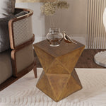 Contemporary Lightweight Concrete Accent Side Table Coffee End Table In/ Outdoor