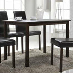 Baxton Studio Andrew Wood Dining Table in Dark Brown Espresso