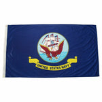 2X3 Us Navy Anchor Ship Emblem 150D Flag House Banner Grommets (Licensed)