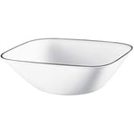 Triple Layer Glass And Chip Resistant Lightweight Square Plates And Bowls Set