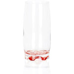 Vibrant Splash Water Beverage Highball Glasses 13 25 Ounce Set Of 6