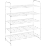 Expandable Adjustable Wire Grid Shoe Organizer