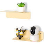 Floating Hanging Shelves with Cable Clips for Bedroom & Gaming Room - Set Of 2