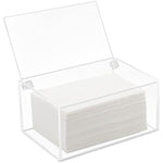Clear Dryer Sheets Container with Lid for Laundry Room