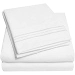 Luxury Bed Sheets And Pillowcase Set - Extra Soft, Elastic Corner Straps ( Twin & Twin Xl)