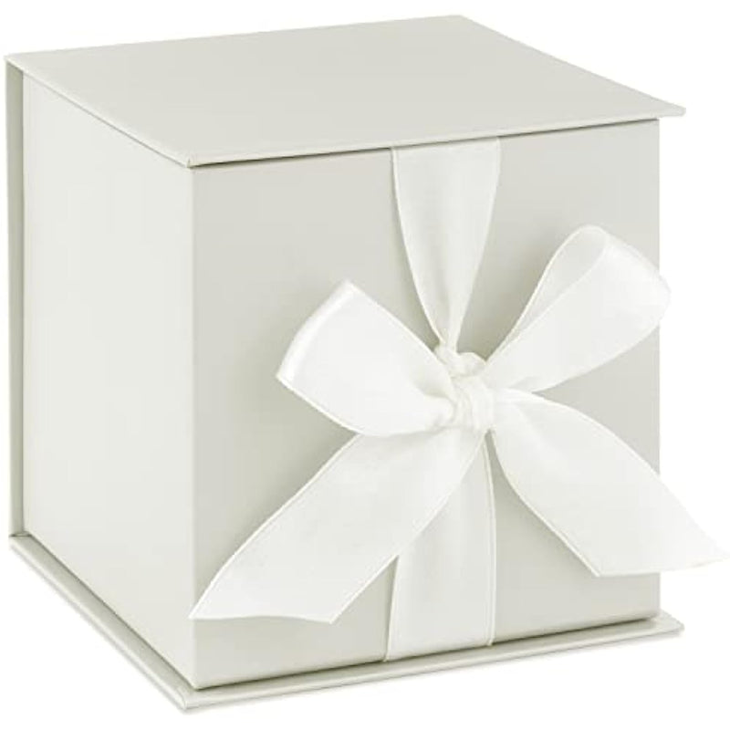 Small Gift Box with Bow and Shredded Paper Fill for Weddings, Graduations, Christmas, Bridesmaids Gifts