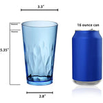 Unbreakable Plastic Drinking Glasses Set Of 6 Shatterproof Drinking Cups