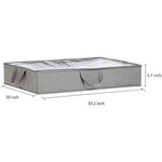 Under Bed Fabric Storage Container Bags with Window and Handles
