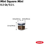 4-Piece Mini POP Container Set With White Lids