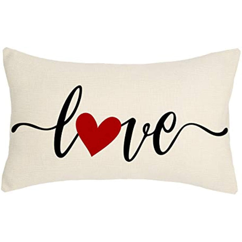 Valentines Day Throw Pillow Cover 12X20 Inches