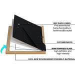 Modern photo frame with HD Real Glass, Family Friends Gift for Halloween and Christmas, Wall Mounted or Tabletop Display