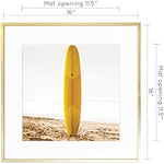 16x16 inch Tempered Glass Square Picture Frame Wall Hook Included