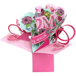 3D Mom Mothers Day Greeting Card With Envelope