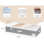 Under Bed Storage Containers with Zippers for Cloths & Blankets