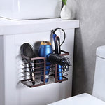 Bathroom Hair Styling Tools Organizer Basket for Hair Dryer, Flat Iron, Curling Wand