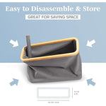 Bamboo Toilet Paper Holder Basket for Bathroom