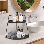 Corner Storage Shelf Counter Standing Rack for Bathroom