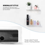 Floating Hanging Shelves with Cable Clips for Bedroom & Gaming Room - Set Of 2