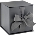 Paper Fill Small Ribbon Gift Box With Lid