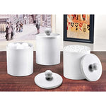 Dispenser Apothecary Jars Bathroom Set with Labels