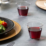 Comfy Package Clear Hard Plastic Cups Tumblers