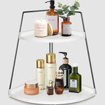 Corner Storage Shelf Counter Standing Rack for Bathroom