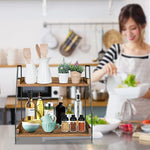 2 Tier Kitchen Counter Shelf Organizer