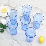 Unbreakable Plastic Drinking Glasses Set Of 6 Shatterproof Drinking Cups