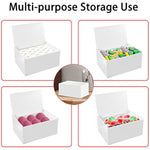 Clear Dryer Sheets Container with Lid for Laundry Room