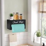 Bamboo Trash Bag Dispenser Wall Mounted