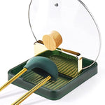 Spoon Rest With Lid Holder For Stove Top