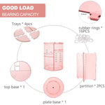 DIY Detachable Spinning Cosmetic Makeup Caddy Storage