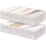 Under Bed Storage Containers with Zippers for Cloths & Blankets