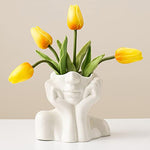 Feminist Minimalism Decorative Modern Nordic Style Flower Vase for Living Room