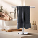 T-Shape Stainless Steel Hand Towel Holder for Bathroom