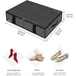 Underbed Solution Shoes Container Bags with Sturdy Sidewall & Reinforced Handles