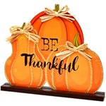 Set of 4 Thanksgiving Harvest Autumn Pumpkin Centerpieces