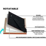 Modern photo frame with HD Real Glass, Family Friends Gift for Halloween and Christmas, Wall Mounted or Tabletop Display