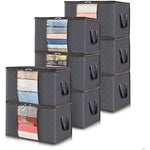 Storage Bag Organizer with Reinforced Handle Thick Fabric for Comforters